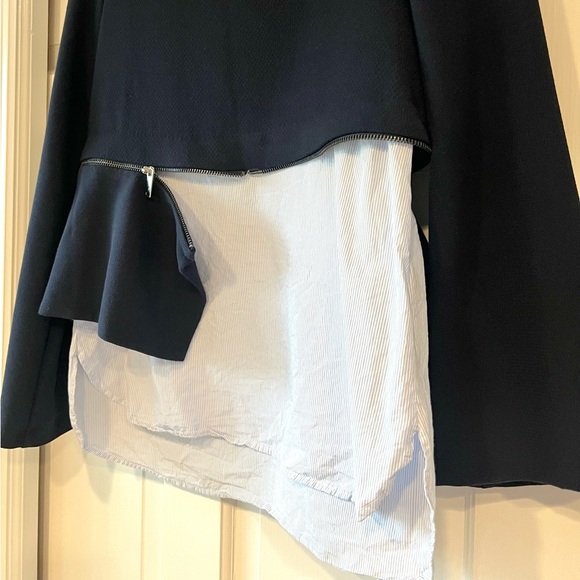 Zara Knit Half Zip Shirt Tail Top - Picture 6 of 6